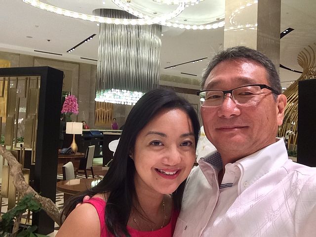 Motoo Konishi with his fiancée Natalie Christine Virata Jorge.