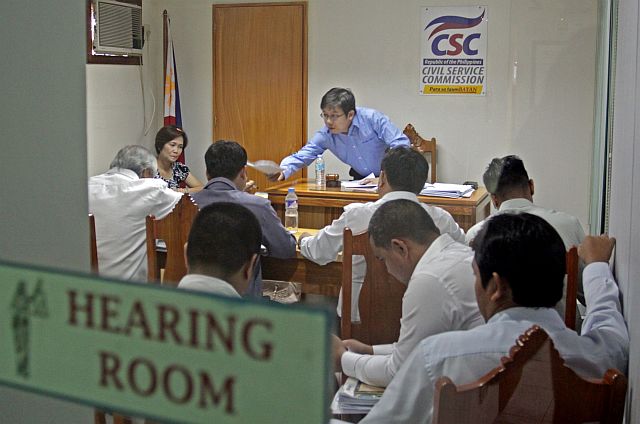 For the first time, the Department of Interior of Local Government (DILG) holds the hearing of the administrative case against suspended mayor Michael Rama at the Civil Service Commission office.  Media was barred from covering the hearing because the room can only accommodate 12 persons. (CDN PHOTO/LITO TECSON)