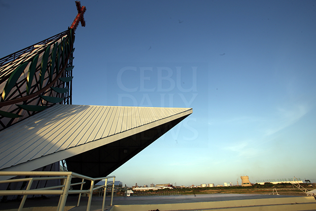 The Pedro Calungsod Templete is one of the most arresting structures at the South Road Properties (SRP) in Cebu City. (CDN PHOTO/JUNJIE MENDOZA)