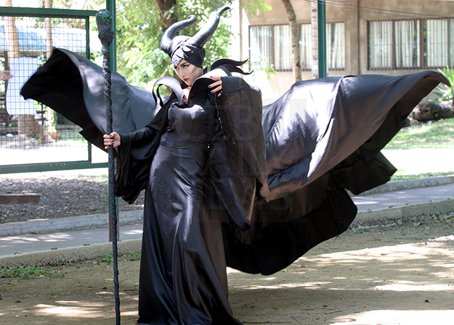 One of the participants of the Otaku festival in a Maleficent costume at the University of the Philippines. (CDN PHOTO/JUNJIE MENDOZA)