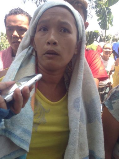 Janice Baya told reporters they are still looking for his 5-year-old nephew. (CDN PHOTO/CARMEL LOISE MATUS)