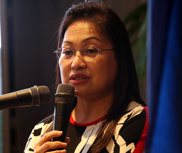 CBM LAUNCHING/MAY 9, 2014: Ma. Teresa B. Chan, Cebu Chamber of Commerce and Industry (CCCI) president deliver her welcome message during the Launching of 2014 Cebu Business Month in Marco Polo Hotel.(CDN PHOTO/JUNJIE MENDOZA)
