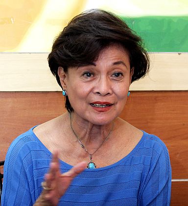 BAR EXAMS IN CEBU/APRIL 8, 2016: Retired Court of Appeals Justice Portia Hormachuelos, University of the Visayas (UV) colledge of Law, Dean answers questions from media regarding the plan for the Bar examinition in Cebu during press conference in UV campus.(CDN PHOTO/JUNJIE MENDOZA)