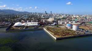 LUDO COAL PLANT/APRIL 21, 2016: An aerial shot of LUDO Corporation in Barangay Sawang Calero, where a proposed Coal Powered Plant will be place.(CDN FILE PHOTO)