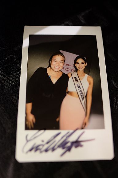 INSTAX photo of me and Pia Wurtzbach. Signed by Miss Universe too!