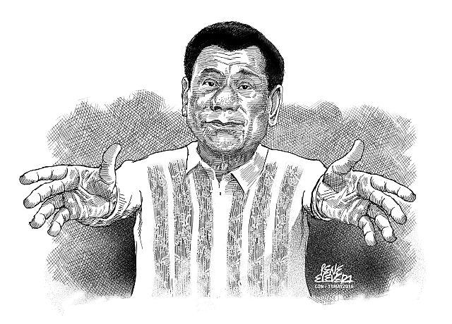 Cartoon for_11MAY2016_WEDNESDAY_renelevera_DUTERTE OFFERS PEACE