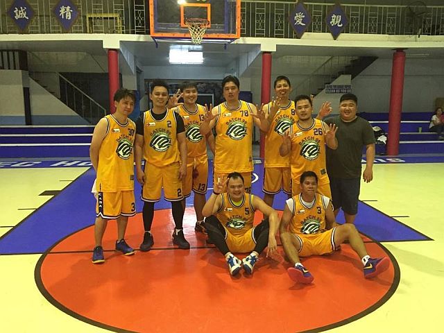 Players of Batch 1999/Southchoice Inc. celebrate after winning their third straight championship crown in the Cebu Eastern College Alumni Basketball Association (Cecaba) 15th Dr. Chen Lieh Fu Memorial Cup. (CONTRIBUTED)