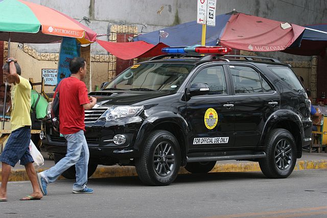 This black SUV is one of the new police cars given by the Cebu city government to the Cebu City Police Office. (CDN PHOTO/JUNJIE MENDOZA)
