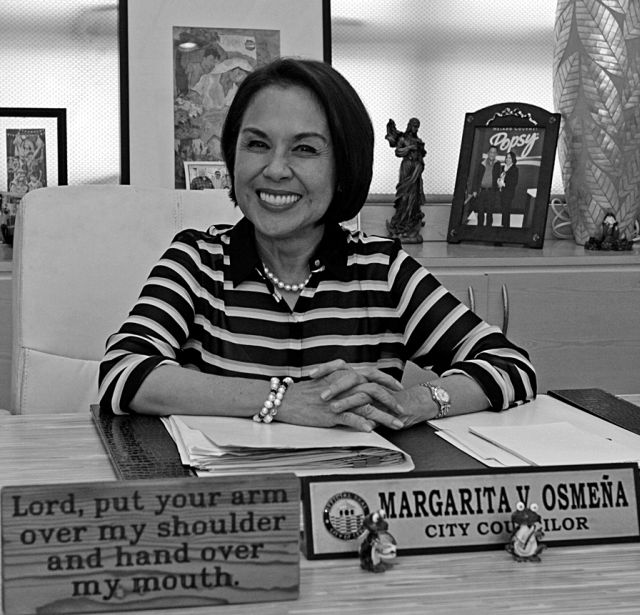 MARGOT O INTERVIEW/MARCH 09,2016:Cebu City Councilor Margarita Osmeña answer question from the media during interview in her office.(CDN PHOTO/LITO TECSON)