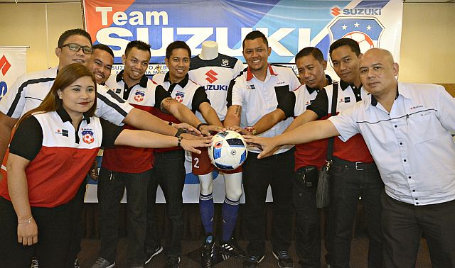 SUZUKI FOOTBALL CLUB/MAY 14, 2016 Founding Members of the Team Suzuki Football Club hold a presscon at the Bayfront Hotel. (CDN PHOTO/CHRISTIAN MANINGO)