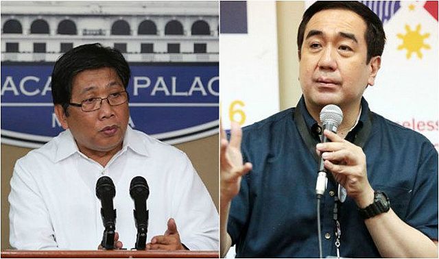 Communications Secretary Herminio Colona Jr. and Commission on Elections (Comelec) Chairman Andres Bautista. (Inquirer File Photos)