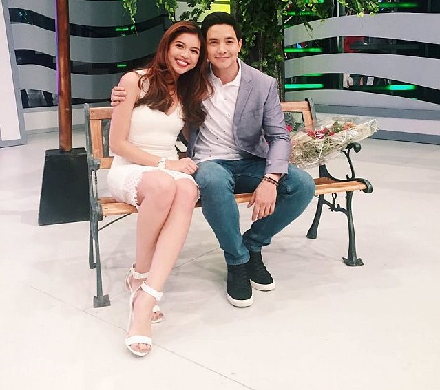 MAINE Mendoza and Alden Richards during their 11th monthsary celebration in "Eat Bulaga" 