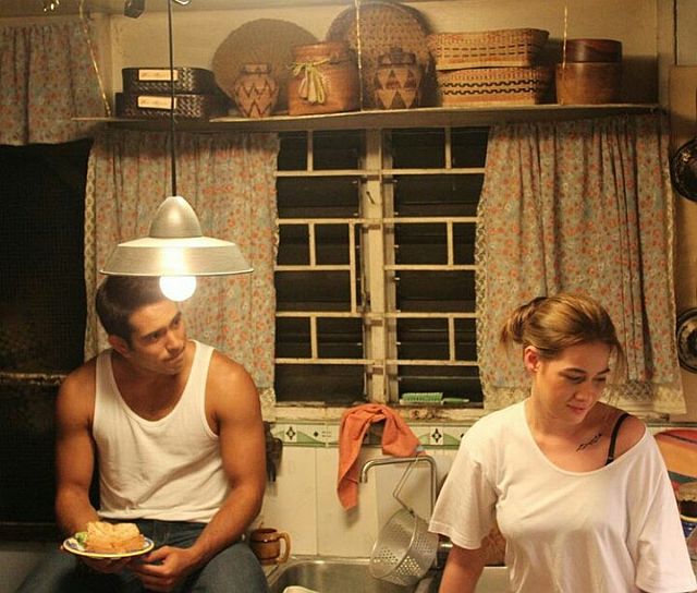 Gerald Anderson and Bea Alonzo in a scene from their new movie. (Gerald Anderson’s Instagram)