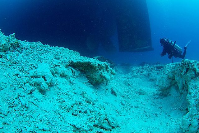 The damage wrought by the MV Belle Rose on the Monad Shoal corals. (CDN PHOTO/FERDINAND EDRALIN)