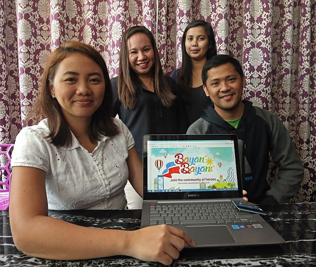 From left, Ayala Center Cebu Associate Marketing Manager Ian Joplin Virrey, Primer Group of Companies Marketing Supervisor for Vismin Leslee Morales, Primer Group of Companies Marketing Associate Princess Artajo and Area Operations Head of Primex Group of Companies Cyrel Cañedo gather after their press conference at the K-Pub BBQ at the Ayala Center Cebu. (CDN PHOTO/LITO TECSON)