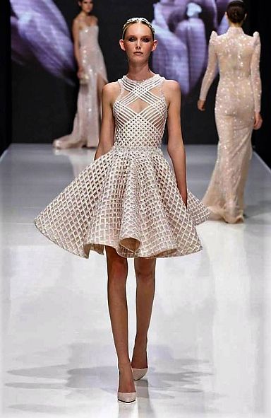 One of Michael Cinco's designs showcased at Paris Fashion Week.