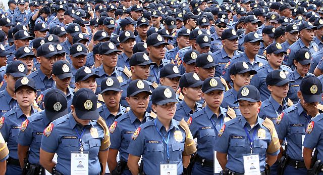 These young and idealists men and women in uniform were tarnished by controversies involving police officials in fighting drugs.  CDN FILE PHOTO