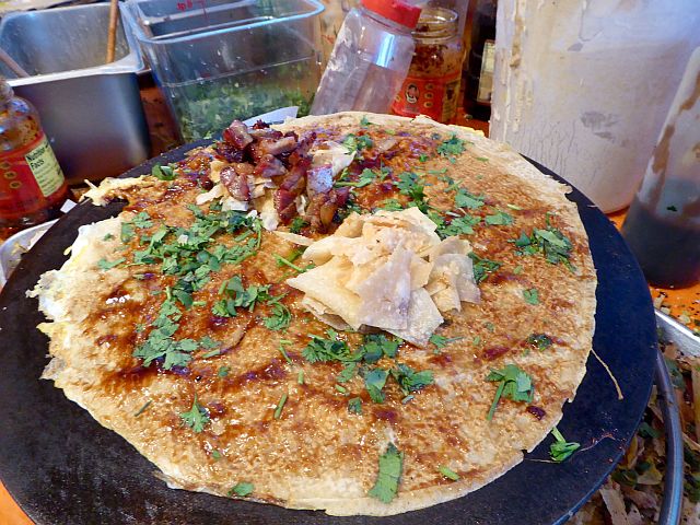 Bing or Chinese Crepe topped with fillings