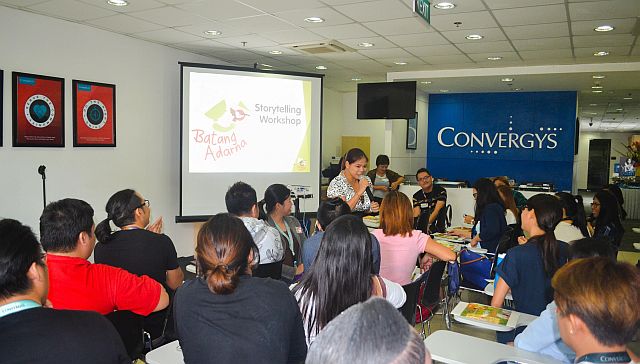 Convergys employees attend workshop on how to handle storytelling sessions. (Contributed)