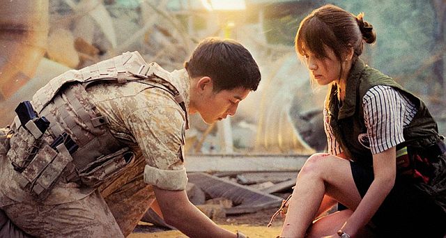 Korean stars Soong Joong-Ki and Song Hye-Kyo star in “Descendants of the Sun”