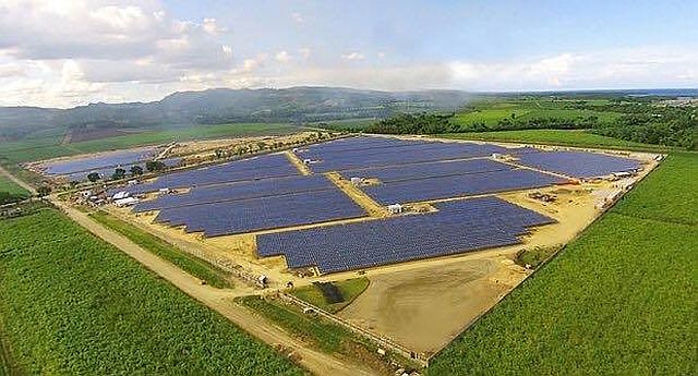 Solar farms like the San Carlos Solar Energy farm project in San Carlos City, Negros Occidental supply power to the Visayas Grid. (sacasol.com)