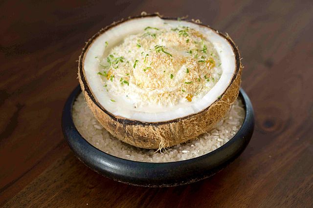 Coconut rice pudding