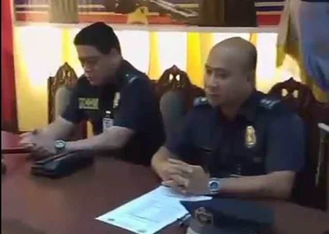 Supt. Jessie Calumpang assumed office on Tuesday, replacing Supt. Johnson Calub as Cebu City Jail Warden. (PHOTO GRABBED FROM LITO TECSON'S FB LIVE VIDEO)