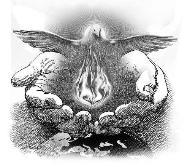 Illustration for     14AUG2016_Sunday_renelevera_HANDS_FIRE_DUMDUM ESSAY