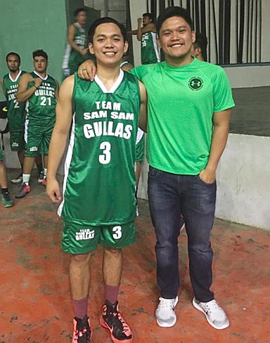 Samsam Gullas and Jun Manzo are all smiles in this photo taken last weekend during the Emil’s Cup tournament in Minglanilla. (CONTRIBUTED)