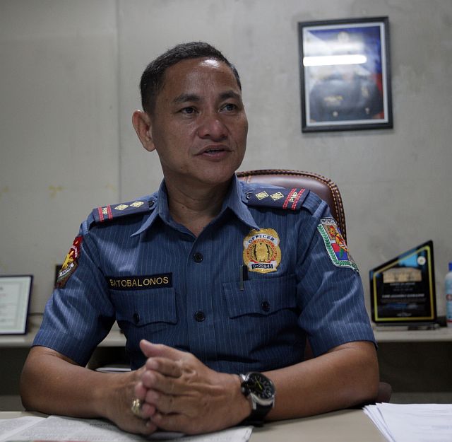 Danao City police chief Senior Insp. Alejandro Batobalonos. 