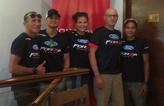Team Ford Forza powered by Saucony with Joseph Miller, Matteo Guidicelli, Giorgia Guidicelli, Gianluca Guidicelli and Elmo Clarabal (L-R).