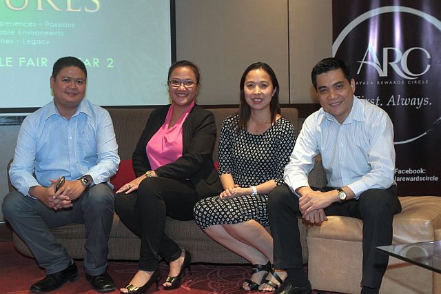 AYALA AUTO GROUP. From left, Volkswagen Cebu branch manager Ren Dumaraos, Isuzu Cebu Marketing and CRM head Lizette Palermo-Olitres of Isuzu Cebu and Honda Cars Cebu’s Lyn Divinagracia (Customer Relations Officer) and Alec Bucao (General Manager) gather during a press conference for the Ayala Lifestyle Fair at the Marriott Hotel. (CDN PHOTO/ FERDINAND EDRALIN)