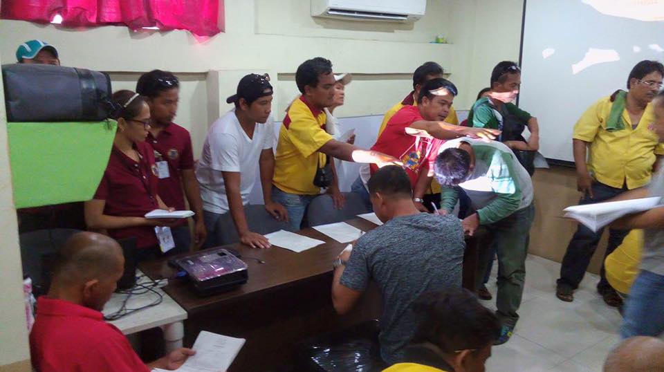 A surprise drug test for the bus drivers and conductors in Cebu South Bus Terminal (CDN PHOTO/NESTLE SEMILLA).