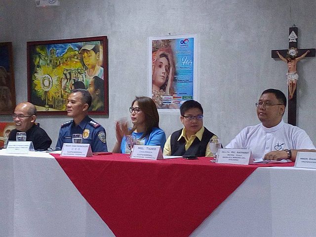 Press conference on the preparation for the first holy visit of the Miraculous Mama Mary of Lindogon, Simala led by Amel Tadeo, chairman of KAPANDESAL, and Mary Ann Gonzales, Chief Executive Officer (CEO) of KAPANDESAL, held at he IEC Pavilion in Mabolo (CDN PHOTO/JUNJIE MENDOZA). 