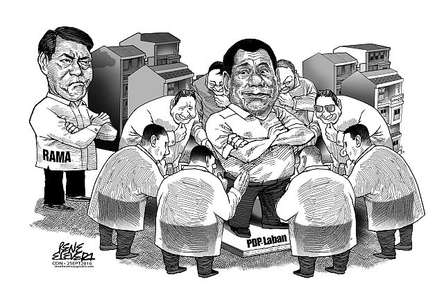 Cartoon_for 2SEPT2016_FRIDAY_renelevera_PDP LABAN AND TEAM RAMA