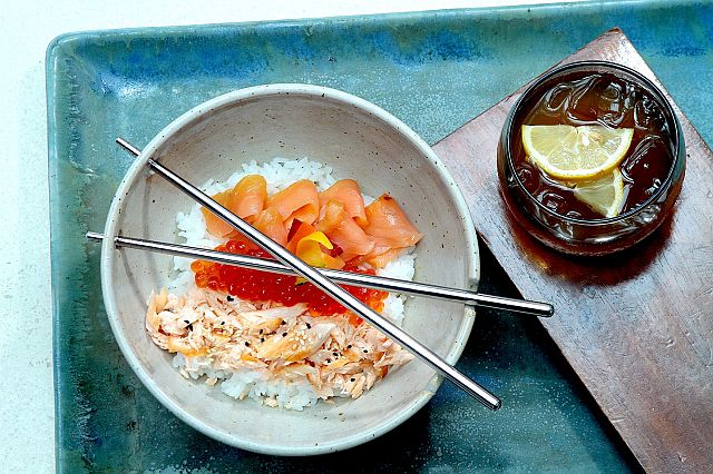 3 Ways of Salmon Donburi Rice Bowl
