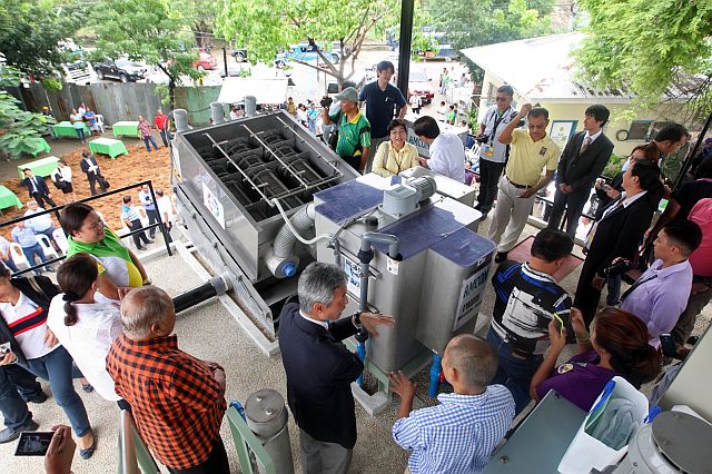 This June 26, 2014 CDN file photo shows former Cebu City mayor Michael Rama and Japan International Cooperation Agency (JICA) officials inaugurate the septage treatment plant at the North Reclamation Area.
