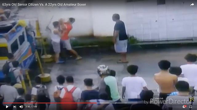 Esterlito Togono and Ardie Boyose argue before they came to blows (GRABBED FROM YOUTUBE)