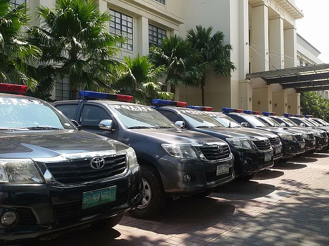 The patrol cars are parked outside of Cebu City Hall and is ready for turnover to 15 barangays chosen by Mayor Tomas Osmeña. (CDN PHOTO/MARGARETTE MANAGAYTAY)