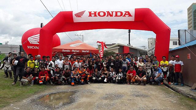 Participants and organizers of the Honda Dream Cup gather after the race at the Kartzone. (CONTRIBUTED)