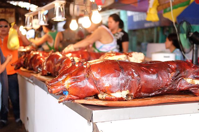 LECHON FOR DAYS  at the public market of Carcar, truly worth the 40 kilometer trip from Cebu City!
