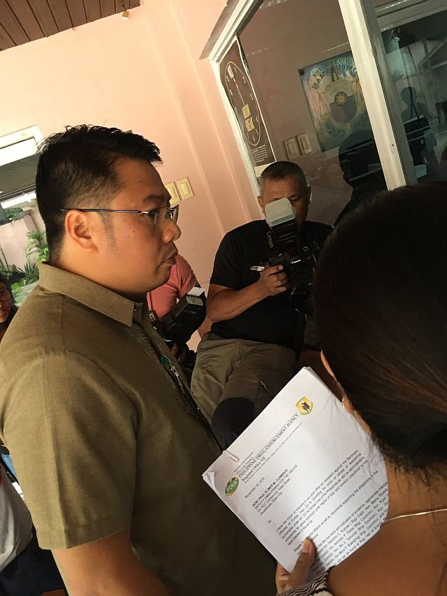 Philippine Drug Enforcement Agency in Central Visayas (PDEA 7) Regional Director Yogi Filemon Ruiz at the Office of the Ombudsman (CDN PHOTO/IZOBELLE PULGO). 