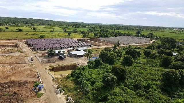 YOLANDA HOUSING. An aerial view of the still to be completed housing project in Medellin, Cebu, for the victims of the 2013 Super Typhoon Yolanda. (FB PHOTO/ JONJI GONZALES)