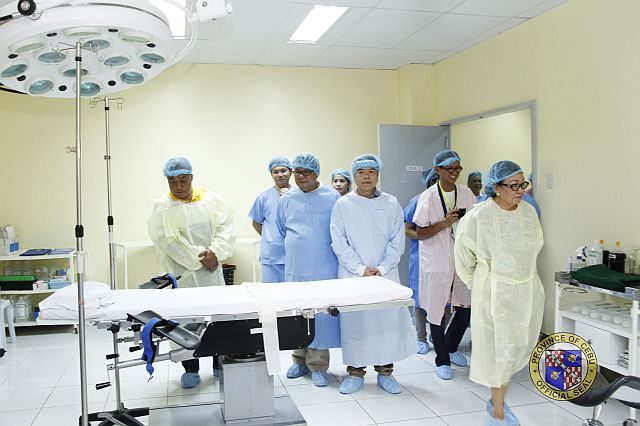 The two provincial hospitals being eyed for upgrade to 150-bed hospitals are the Cebu Provincial Hospitals in the cities of Danao and Carcar, both of which inaugurated  their respective level 1 operating rooms, as shown in these photos taken in September 2014( CDN FILE PHOTOS).