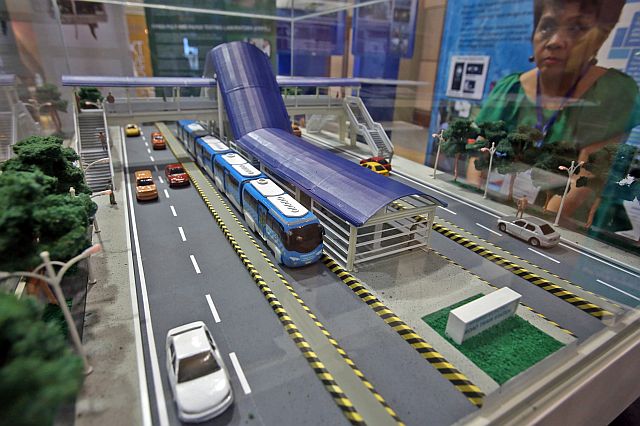Concept design of the hybrid electric train to be operated in Cebu City in this Oct. 21, 2014 file photo.