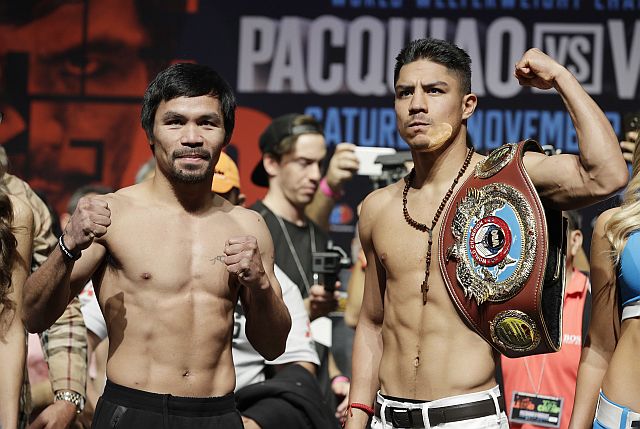 PACQUIAO AND VARGAS (AP PHOTO)