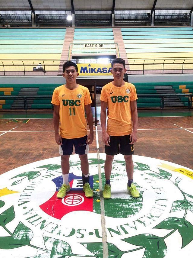 USC spikers James Dalton Montante (left) and Jeffrey Alicando (right). (Contributed photo). 