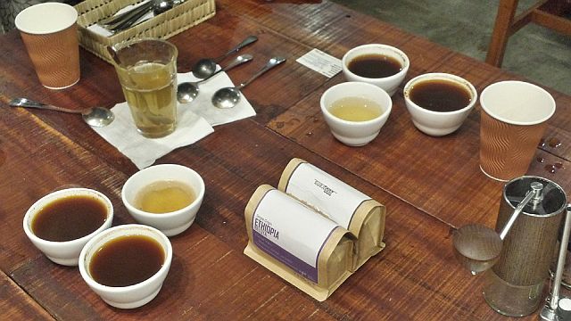 THE VESSELS for the cupping session.