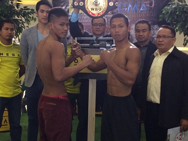 Breaking by Sir Calvin, miss:  Tepora, Indon foe make weight for 'Who's Next?" 3 main event duel CEBUANO boxer Jhack Tepora and Indonesia's Galih Susanto both made the weight for their main event showdown of "Who's Next?" 3 Pro-Boxing Series set tomorrow night at the Mandaue City Cultural and Sports Complex (CDN PHOTO/CALVIN CORDOVA). 