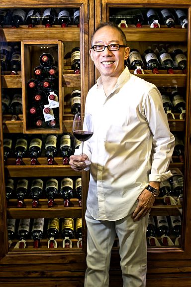 Manny O in his cellar (PHOTO BY PHILIP SISON)